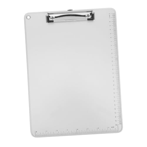 FIXOSHEE Zwischenablage aus Aluminiumlegierung mit Zentimeterwaage Rutschfeste Schreibunterlage für Schule Büro und Tragbar und Leicht für Dokumente und Memo von FIXOSHEE
