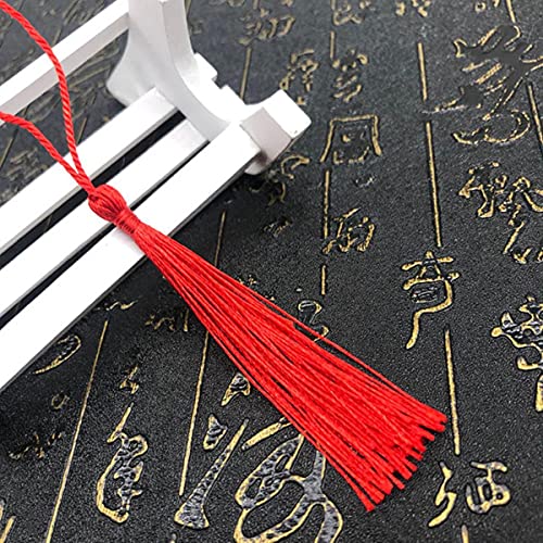 32 Stück/Pack hängende Seile, Seide, Quasten, Fransen, Nähen, Knallquaste, Zierleiste, Schlüsselquasten für Heimwerker, verschönern, Lesezeichen, Vorhangzugang, 7,6 cm, 2 rot 32 Stück/Pack hängende Seile, Seide, Quasten, Fransen, Nähen, Knallquaste, Zierleiste, Schlüsselquasten für Heimwerker, verschönern, Lesezeichen, Vorhangzugang, 7,6 cm, 2 rot von FIZOVER