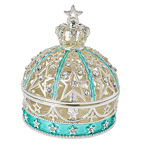 Schmuckschatulle, Krone, Scharnier, 6,6 cm Durchmesser, Kristall, Kommode, Dekoration, Geschenk, Souvenir Schmuckschatulle, Krone, Scharnier, 6,6 cm Durchmesser, Kristall, Kommode, Dekoration, Geschenk, Souvenir von FJ FENGZHIJIE