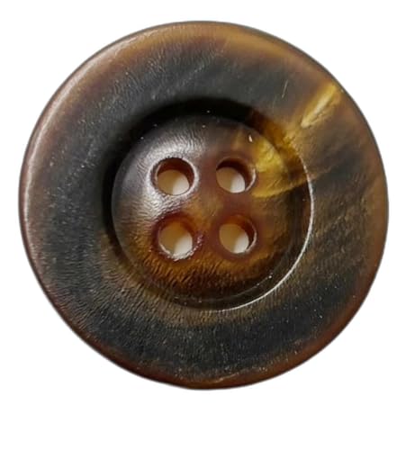 FJISD 10 Stück 10–30 mm orange breite Kante echte Hornknöpfe für Anzüge, echte Büffelhorn-Blazerknöpfe, braune Hornknöpfe, Mantel, Anzugknöpfe für Männer FJISD 10 Stück 10–30 mm orange breite Kante echte Hornknöpfe für Anzüge, echte Büffelhorn-Blazerknöpfe, braune Hornknöpfe, Mantel, Anzugknöpfe für Männer von FJISD