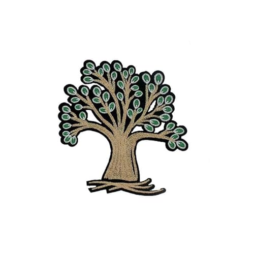 FJISD 16–23 cm, 2 Stück, Stickerei-Aufnäher mit Baum-/Adler-/Blumenblüten-Motiv, zum Aufbügeln, chinesische Applikationen für Kleidung, große Aufnäher für Jeans, Jacke FJISD 16–23 cm, 2 Stück, Stickerei-Aufnäher mit Baum-/Adler-/Blumenblüten-Motiv, zum Aufbügeln, chinesische Applikationen für Kleidung, große Aufnäher für Jeans, Jacke von FJISD