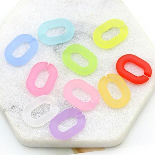 FJISD 20 x 14 mm, 100 Stück, transparente, Matte Acryl-Verbindungsringe, Acryl-Verbindungsstücke, Kunststoff-Kettenglieder zur Schmuckherstellung, Telefonkette FJISD 20 x 14 mm, 100 Stück, transparente, Matte Acryl-Verbindungsringe, Acryl-Verbindungsstücke, Kunststoff-Kettenglieder zur Schmuckherstellung, Telefonkette von FJISD