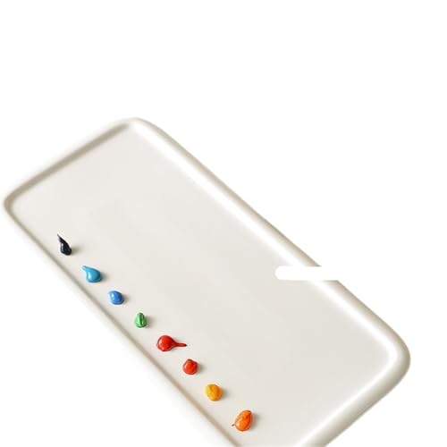 FJIXUO Mischpalette, Aquarell-Palette, rechteckige Pigment for Malerei, Kunst, professionelle Werkzeuge(Large) von FJIXUO
