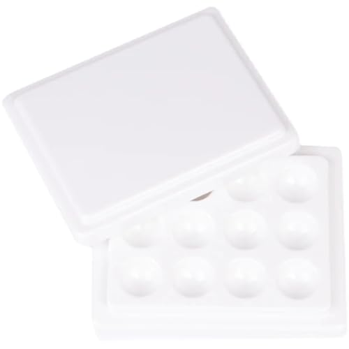 FJIXUO Mischpalette 2 Stück, 12-Well-Aquarellfarbenpalette mit Deckelpalette for Gouache-Malerei, Zeichnung, Kunstbedarf FJIXUO Mischpalette 2 Stück, 12-Well-Aquarellfarbenpalette mit Deckelpalette for Gouache-Malerei, Zeichnung, Kunstbedarf von FJIXUO