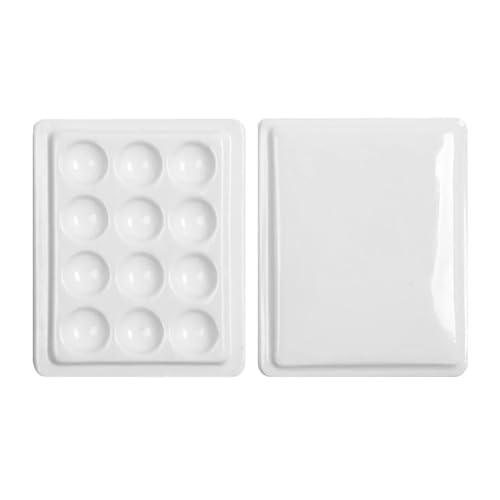 FJIXUO Mischpalette 2 Stück Malpalette Aquarell Mischpaletten Ölplatte Tablett for FJIXUO Mischpalette 2 Stück Malpalette Aquarell Mischpaletten Ölplatte Tablett for von FJIXUO