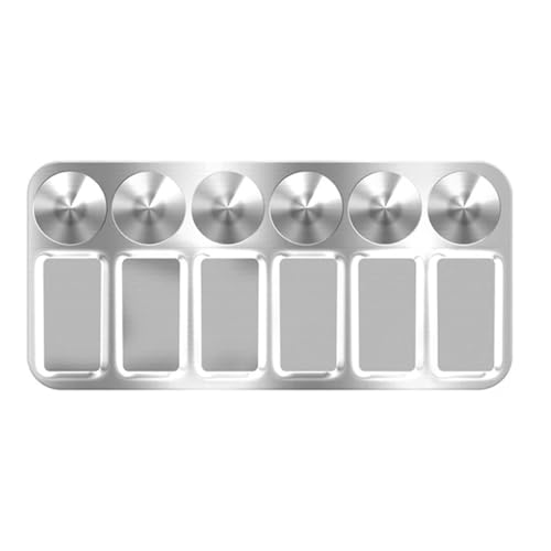 FJIXUO Mischpalette 3 Stück Farbtablett Metallpaletten for Ölfarbe Aquarell Handwerk DIY Kunst Malerei Palette(Rectangular) von FJIXUO