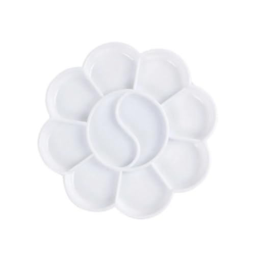 FJIXUO Mischpalette 5 Stück, 8 Zellen, Farbtablett, Künstler-Aquarell-Farbbehälter, Kunst-Farbkasten, DIY von FJIXUO