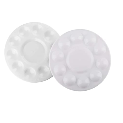 FJIXUO Mischpalette 5 Stück, runde Farbtablett-Paletten for Öl, Aquarell, Basteln, DIY-Kunst, Malpaletten FJIXUO Mischpalette 5 Stück, runde Farbtablett-Paletten for Öl, Aquarell, Basteln, DIY-Kunst, Malpaletten von FJIXUO