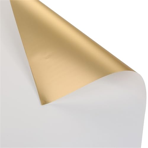 Geschenkpapier 10 teile/satz 60 * 60 cm Blume Geschenkpapier Wasserdichtes Papier DIY Verpackung Hochzeitsdekoration(Milk white) von FJIXUO