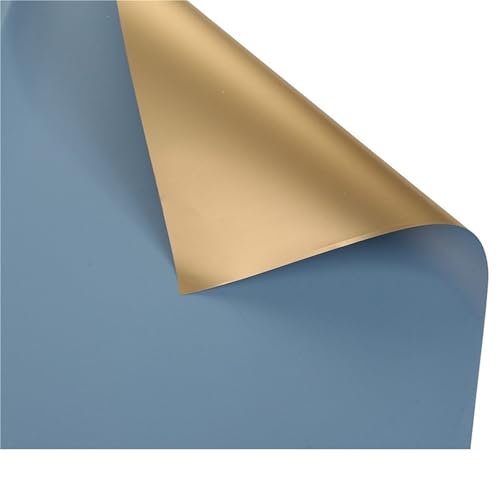 Geschenkpapier 10 teile/satz 60 * 60 cm Blume Geschenkpapier Wasserdichtes Papier DIY Verpackung Hochzeitsdekoration(Sky blue) von FJIXUO