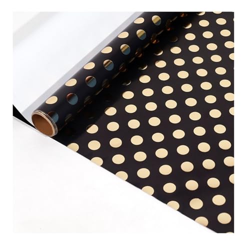 Geschenkpapier 17" x 120" Geschenkpapierrollen, Mehrzweck-Geschenkpapierrolle, Geburtstagsgeschenk, Verpackung, Abschlussfeier, Verlobung(Black B) von FJIXUO