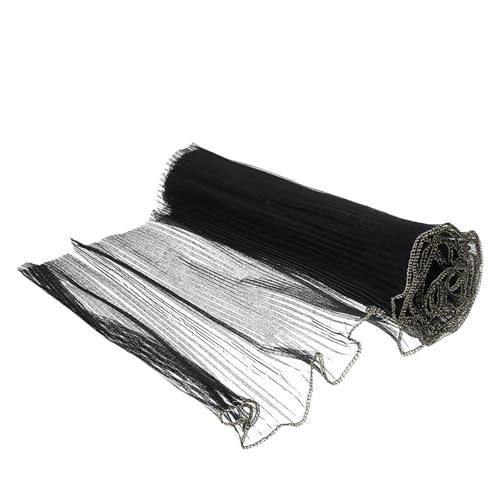 Geschenkpapier 2 Rollen Blumenverpackungsset for die Hochzeitssaison, Geschenkpapier mit Perlenrand, Netz und Netz, perfekt for Geburtstag und Hochzeit(Gold Edge Black) von FJIXUO