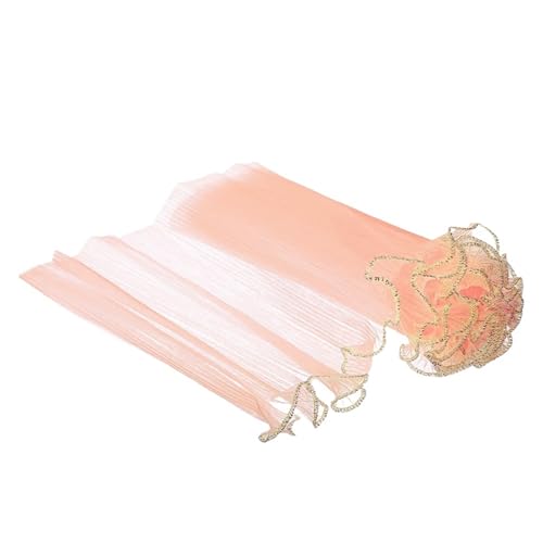 Geschenkpapier 2 Rollen Blumenverpackungsset for die Hochzeitssaison, Geschenkpapier mit Perlenrand, Netz und Netz, perfekt for Geburtstag und Hochzeit(Gold Edge Pink) von FJIXUO