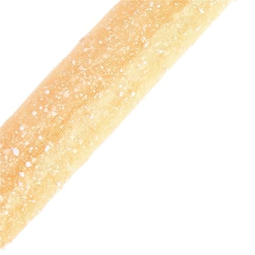 Geschenkpapier 4 Yards Handwerk Dekor Verpackung Schnee Punkt Gaze Mesh DIY Hochzeit Party Bouquet Box Geschenkpapier Floristen Liefert Materialien(Champagne) von FJIXUO