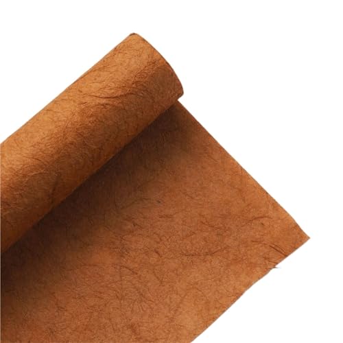 Geschenkpapier 5 Stück 50 x 70 cm Retro handgerissenes Hanfpapier Faserpapier Blumenstrauß Verpackung DIY aus leichtem Handpapier Blumenmaterialien(Dark Brown) von FJIXUO