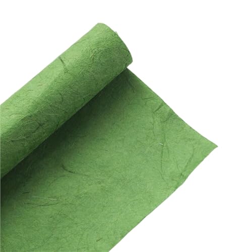Geschenkpapier 5 Stück 50 x 70 cm Retro handgerissenes Hanfpapier Faserpapier Blumenstrauß Verpackung DIY aus leichtem Handpapier Blumenmaterialien(Green) von FJIXUO