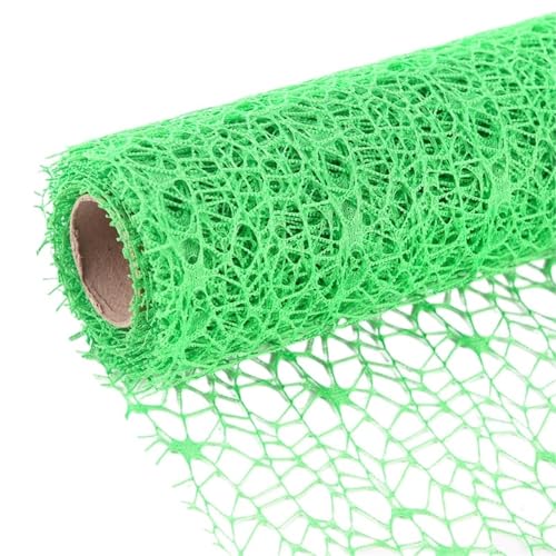 Geschenkpapier 50 cm * 4,5 m Dekoration Tür Vorhang Blumenpaket Garn DIY Handwerk Hintergrund Layout Blumenstrauß Box Verpackung Mesh Garn(Green) von FJIXUO