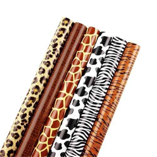 Geschenkpapier 6 teile/satz Packpapier Blätter Rolle Verpackung for Hochzeit Urlaub Wrap Handwerk Papier Dekor von FJIXUO
