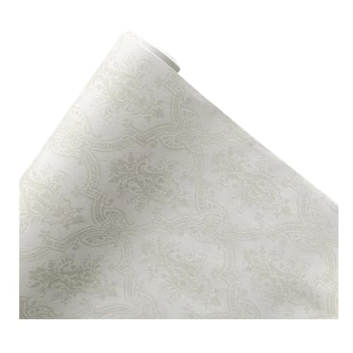 Geschenkpapier 60 cm x 6 Yards, klassisches, strukturiertes, elegantes Papier, Blumenstrauß, Kunst-Geschenkpapier, Blumenladen-Geschenk, floraler, farbenfroher Verpackungseinband(Light grey) von FJIXUO