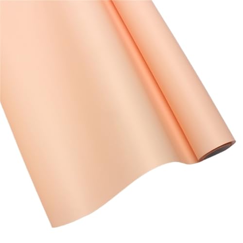 Geschenkpapier Geschenkpapier, Nebel, matt, einfarbig, Papier, Floristen-Blumenstrauß, Blumenkunst, Geschenkpapier, Rolle dick, 15 Yards(Light orange) von FJIXUO