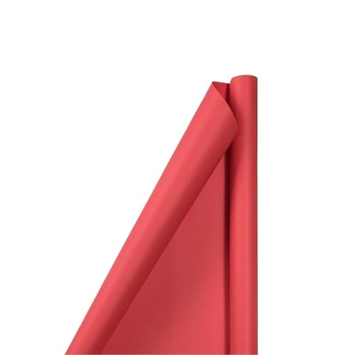 Geschenkpapier Geschenkpapier, Papierrolle, schlichtes Design, Verpackung, farbiges dickes Karton-Scrapbook-Albumpapier(Red 38cmx3.0m) von FJIXUO
