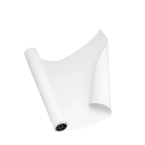 Geschenkpapier Geschenkpapier, Papierrolle, schlichtes Design, Verpackung, farbiges dickes Karton-Scrapbook-Albumpapier(White 30cmx3.0m) von FJIXUO