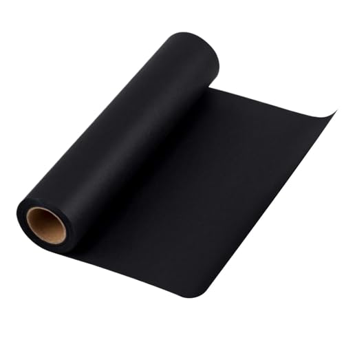 Geschenkpapier Geschenkpapier for Umziehen und Verpacken for Transportverpackungen, Kunst-, Bastel- und Tischdekorationspapier(Black 50cmx10m) von FJIXUO