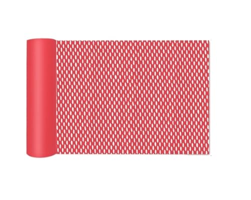 Geschenkpapier Hochzeit, Geburtstag, Party, dekorative Verpackung, Waben-Geschenkpapier, Paketverpackung, Kunsthandwerksmaterialien(Red,50 * 500cm) von FJIXUO