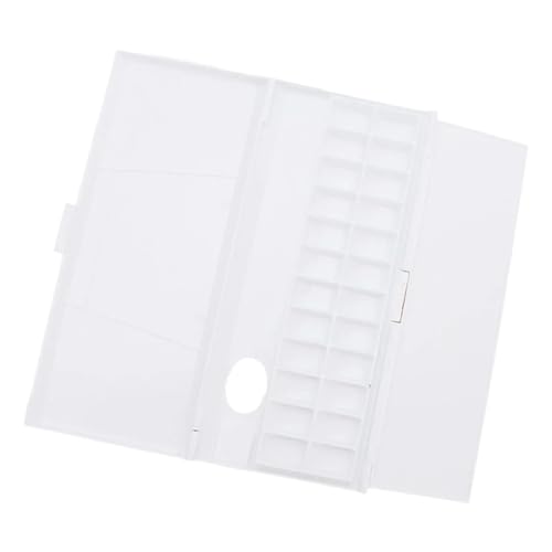 Mischpalette 2 Stück, Aquarell-Palette, Farbkoffer, Farbkasten mit Deckel, 24 Fächer, Tablett for Hobby-Maler Mischpalette 2 Stück, Aquarell-Palette, Farbkoffer, Farbkasten mit Deckel, 24 Fächer, Tablett for Hobby-Maler von FJIXUO