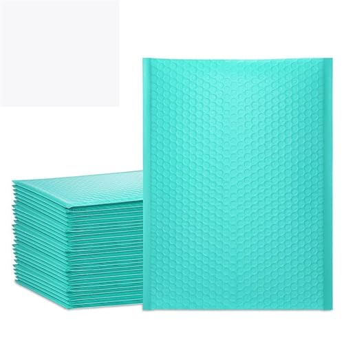 Bubble Bags 100 Stück Holografische Versandtaschen, Gepolsterte Poly-Blasen-Versandumschläge For Verpackungen, Selbstklebende Versandtaschen, Luftpolsterpolsterung(100pcs green,15 * 18cm) von FJOADNVM