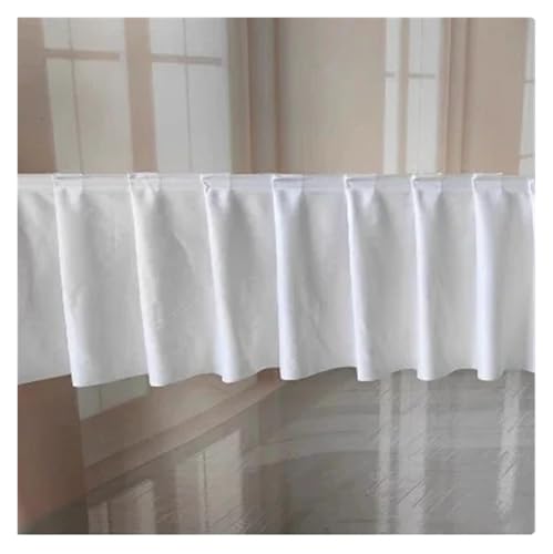 FJOADNVM Tischdecke Hochzeit Tischrock Hochzeit Hintergrund Vorhänge Tisch Cothes for Geburtstag Bankett Bühne Seide Tischrock Event Party(White,H50cm x L300cm) von FJOADNVM