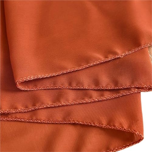 FJOADNVM Tischdecke Hochzeit Tischröcke Chiffon Halbtransparente Tischdecken for Hinterhof Hochzeiten Geburtstagsfeier Kuchen Abendessen Tischdekorationen(1PC Orange,70X275cm) von FJOADNVM