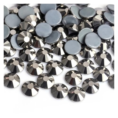 Hotfix Strasssteine 40 Farben for Aufbügeln von Strasssteinen/Hotfix-Kristall-Strasssteinen for Nähen und for Stoffbekleidung(Black Hematite,SS30-288pcs) von FJOADNVM