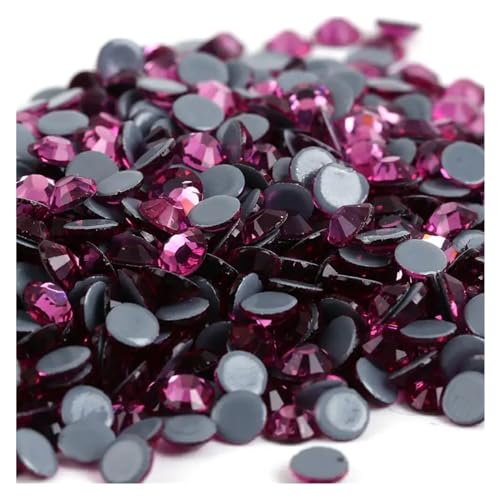 Hotfix Strasssteine 40 Farben for Aufbügeln von Strasssteinen/Hotfix-Kristall-Strasssteinen for Nähen und for Stoffbekleidung(Fuchsia,SS10-1440pcs) von FJOADNVM