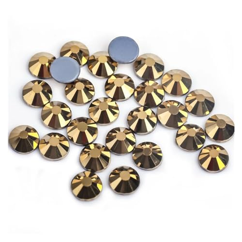 Hotfix Strasssteine 40 Farben for Aufbügeln von Strasssteinen/Hotfix-Kristall-Strasssteinen for Nähen und for Stoffbekleidung(Gold Hematite,SS16-1440pcs) von FJOADNVM