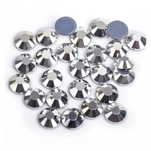 Hotfix Strasssteine 40 Farben for Aufbügeln von Strasssteinen/Hotfix-Kristall-Strasssteinen for Nähen und for Stoffbekleidung(Silver Hematite,SS6-1440pcs) von FJOADNVM