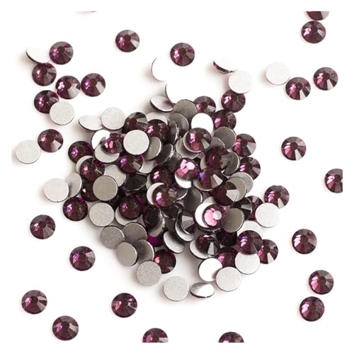 Hotfix Strasssteine Flatback Kristall-Strasssteine ​​in allen Größen for Nagelkleidung for Basteln, Dekorieren, Edelsteine(Amethyst,SS8 1440Pcs) von FJOADNVM