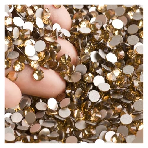 Hotfix Strasssteine Flatback Kristall-Strasssteine ​​in allen Größen for Nagelkleidung for Basteln, Dekorieren, Edelsteine(Light Colorado Topaz,SS20 1440Pcs) von FJOADNVM