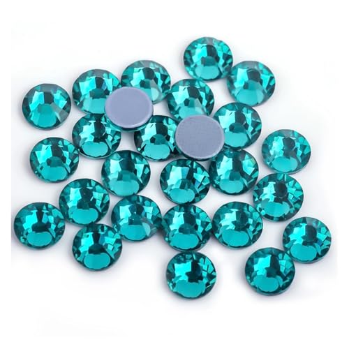 Hotfix Strasssteine Hot Fix Strasssteine ​​Flatback Kristall Hotfix Strass Glitzer Aufbügeln ​​Kleidungsstück(Green Zircon,SS8-1440pcs) von FJOADNVM