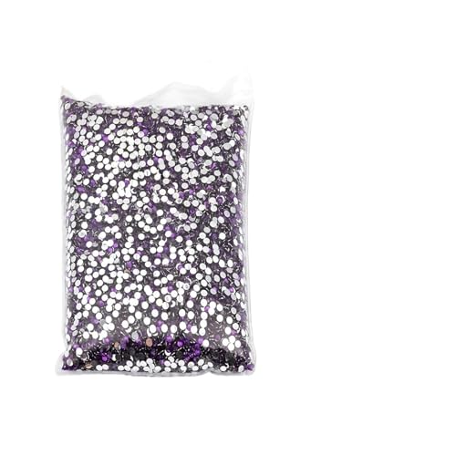 Hotfix Strasssteine Hotfix-Strasssteine, großes Paket, Harz, nicht, lose, flache Kristalle, Nagel, DIY, Glitzerstein(Deep purple,PCS_2MM 10000PCS) von FJOADNVM
