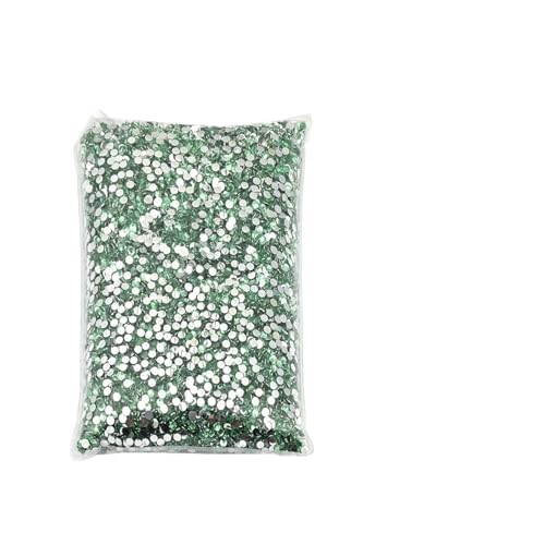 Hotfix Strasssteine Hotfix-Strasssteine, großes Paket, Harz, nicht, lose, flache Kristalle, Nagel, DIY, Glitzerstein(Light green,PCS_2MM 10000PCS) von FJOADNVM
