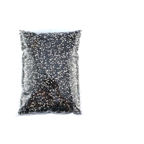 Hotfix Strasssteine Hotfix-Strasssteine, großes Paket, Harz, nicht, lose, flache Kristalle, Nagel, DIY, Glitzerstein(Mineral Grey,PCS_3MM 10000PCS) von FJOADNVM