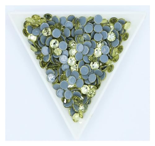 Hotfix Strasssteine Hotfix-Strasssteine ​​in 40 Farben, Kristall-AB, for Aufbügeln, for Näh- und Stoffdekorationen(Jonquil,Mix ss6-ss30 10gram) von FJOADNVM