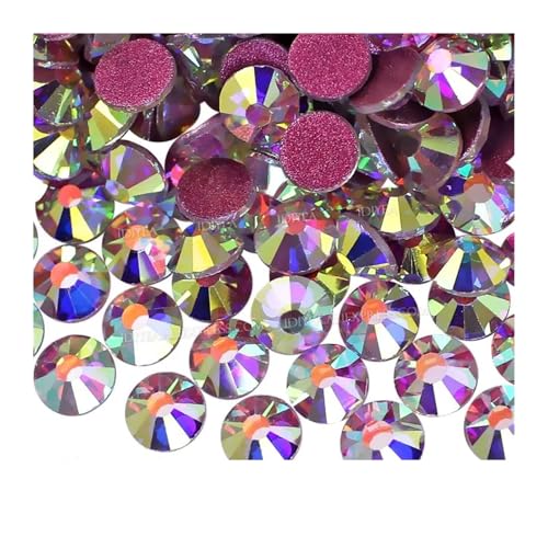 Hotfix Strasssteine Klar AB Nicht hot fix Strass flache rückseite kristalle glas stein strass glitters for 3d nagel bekleidungs ​​hochzeit(Clear AB-Rose Back,SS20 1440pcs) von FJOADNVM