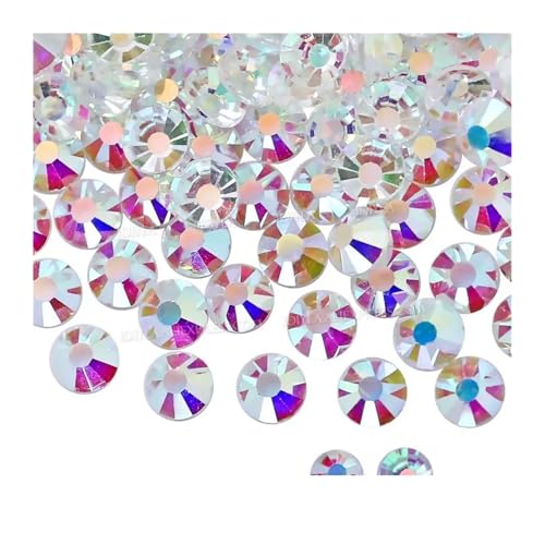 Hotfix Strasssteine Klar AB Nicht hot fix Strass flache rückseite kristalle glas stein strass glitters for 3d nagel bekleidungs ​​hochzeit(Clear ab-Clear back,SS16 1440pcs) von FJOADNVM