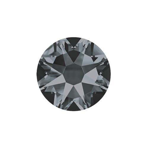Hotfix Strasssteine Nicht Hotfix DIY Strass Kristall Stick Auf Nägel Flache Rückseite for Nagel Kunst Dekorationen(Black Diamond,SS16 1440Pcs) von FJOADNVM