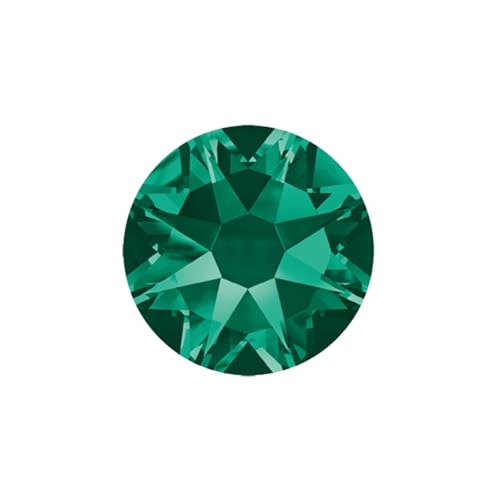 Hotfix Strasssteine Nicht Hotfix DIY Strass Kristall Stick Auf Nägel Flache Rückseite for Nagel Kunst Dekorationen(Emerald,SS20 1440Pcs) von FJOADNVM