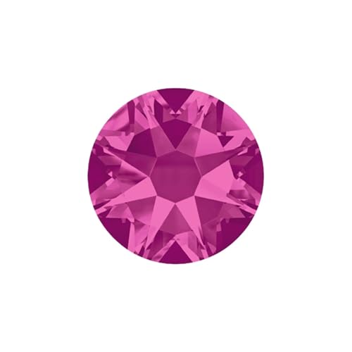Hotfix Strasssteine Nicht Hotfix DIY Strass Kristall Stick Auf Nägel Flache Rückseite for Nagel Kunst Dekorationen(Fuchsia,SS16 1440Pcs) von FJOADNVM