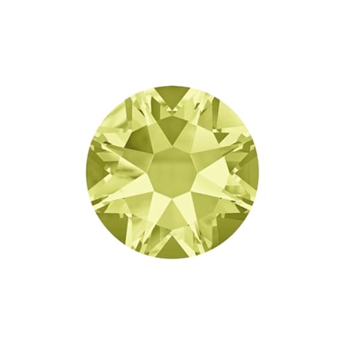 Hotfix Strasssteine Nicht Hotfix DIY Strass Kristall Stick Auf Nägel Flache Rückseite for Nagel Kunst Dekorationen(Jonquil,SS16 1440Pcs) von FJOADNVM