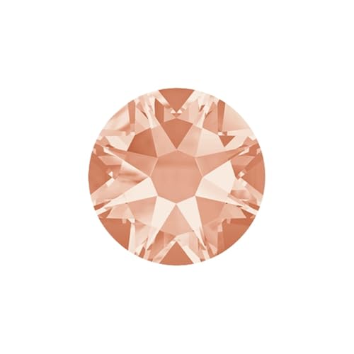 Hotfix Strasssteine Nicht Hotfix DIY Strass Kristall Stick Auf Nägel Flache Rückseite for Nagel Kunst Dekorationen(Light Peach,SS16 1440Pcs) von FJOADNVM